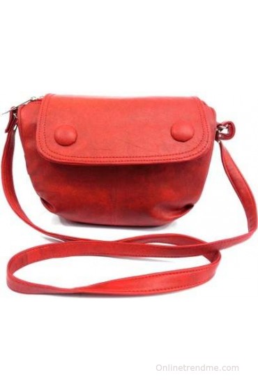 Belladona Girls, Women Casual, Formal Red Leatherette Sling Bag